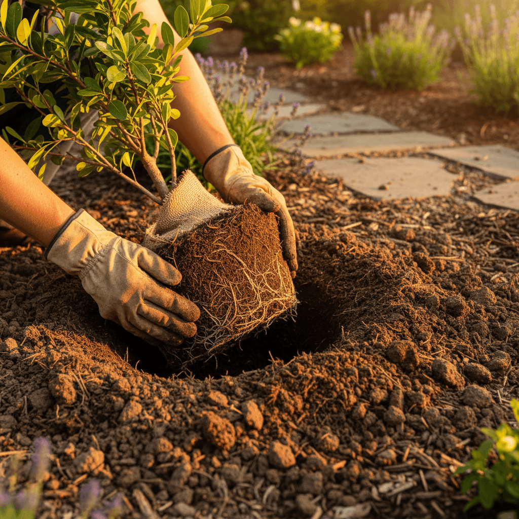 Landscape design and installation work